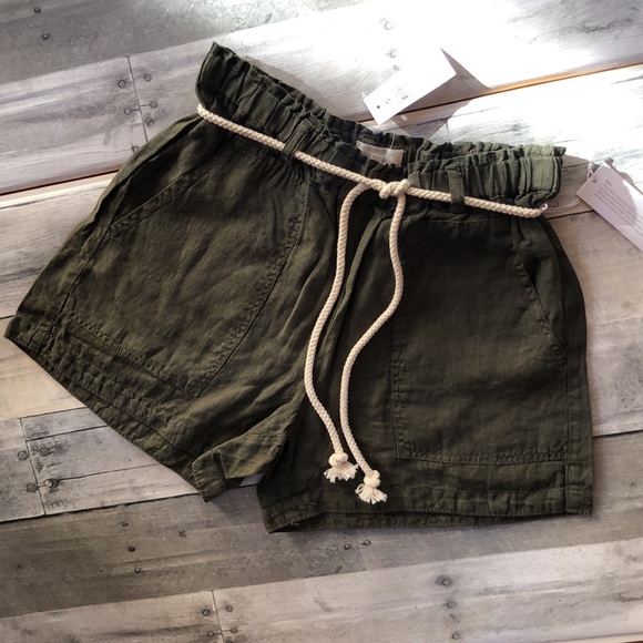 Lou & Grey Linen Rope Tie Shorts - Picture 2 of 4